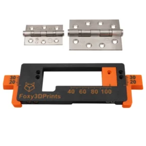 Universal Adjustable up to 102 x 76mm (4″) Hinge Jig Router Template for Door and Door Frame